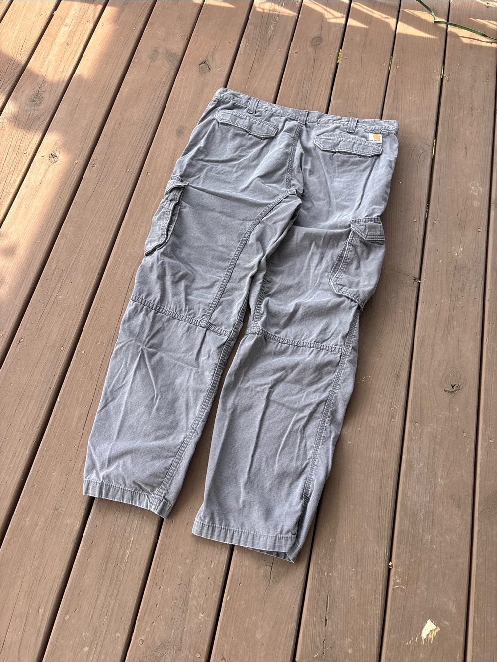 Carhartt Force Mens 40x32 Grey Relaxed Fit Cargo Pants